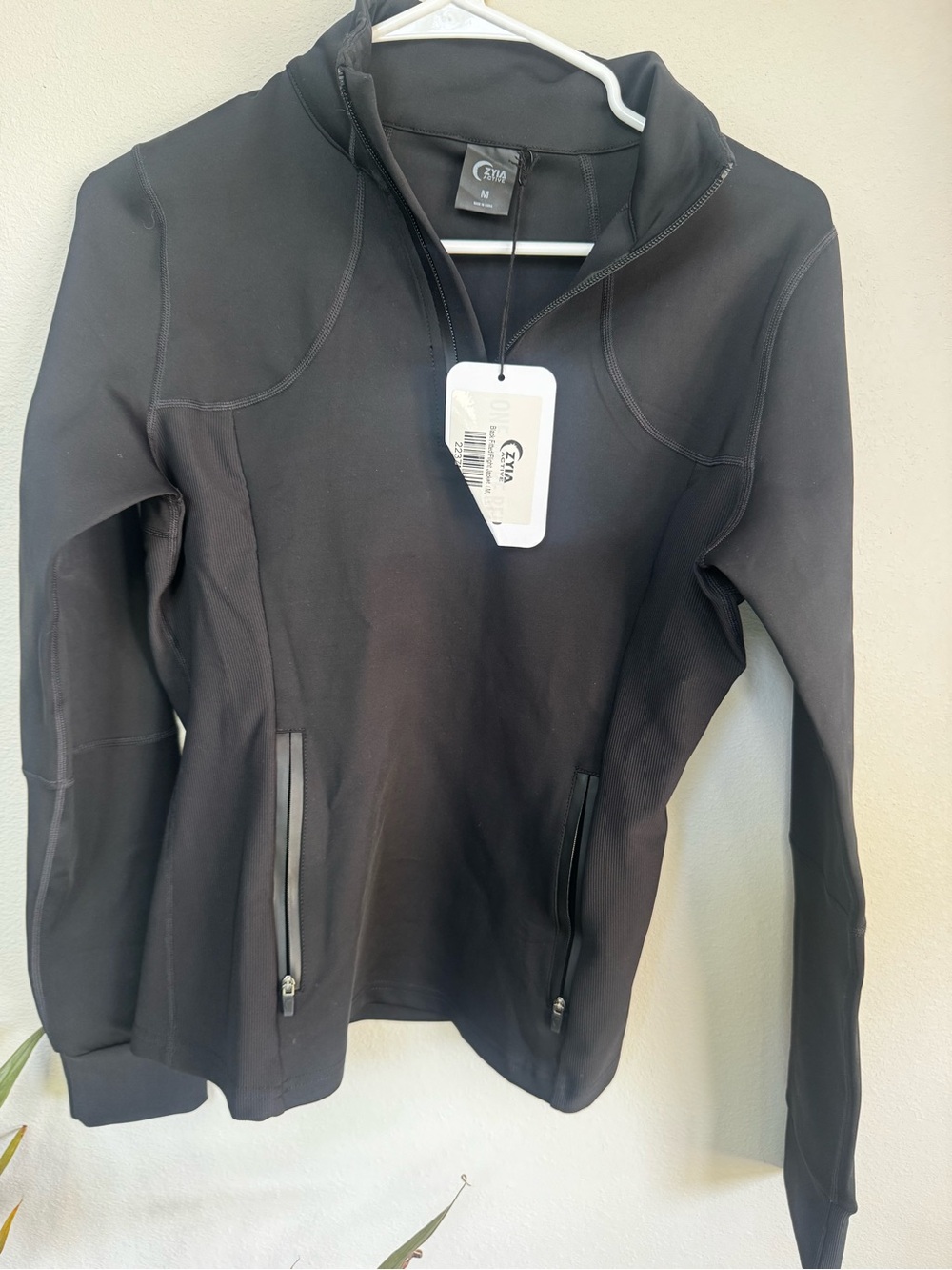 Zella Black Quarter-Zip Active Pullover Hoodie